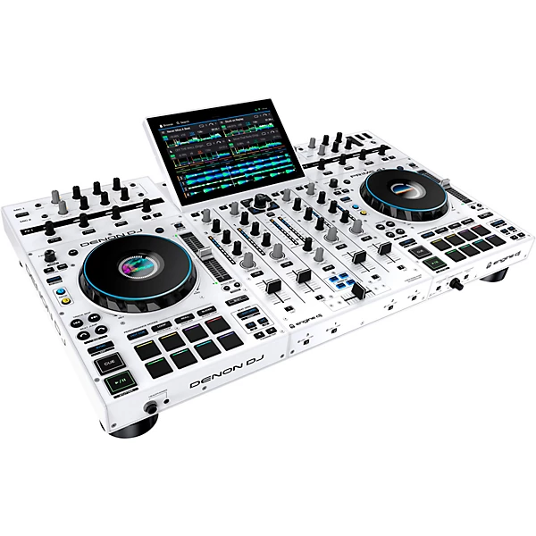 New Denon DJ PRIME 4+ Standalone Streaming 4-Channel DJ Controller White - Image 2