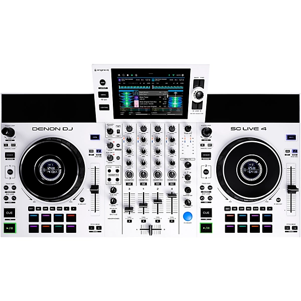 New Denon DJ SC Live 4 4-Deck Standalone DJ System White